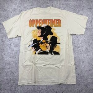 Game Changers LA Oppenheimer Cillian Murphy Heavyweight Cream T-Shirt Adult M